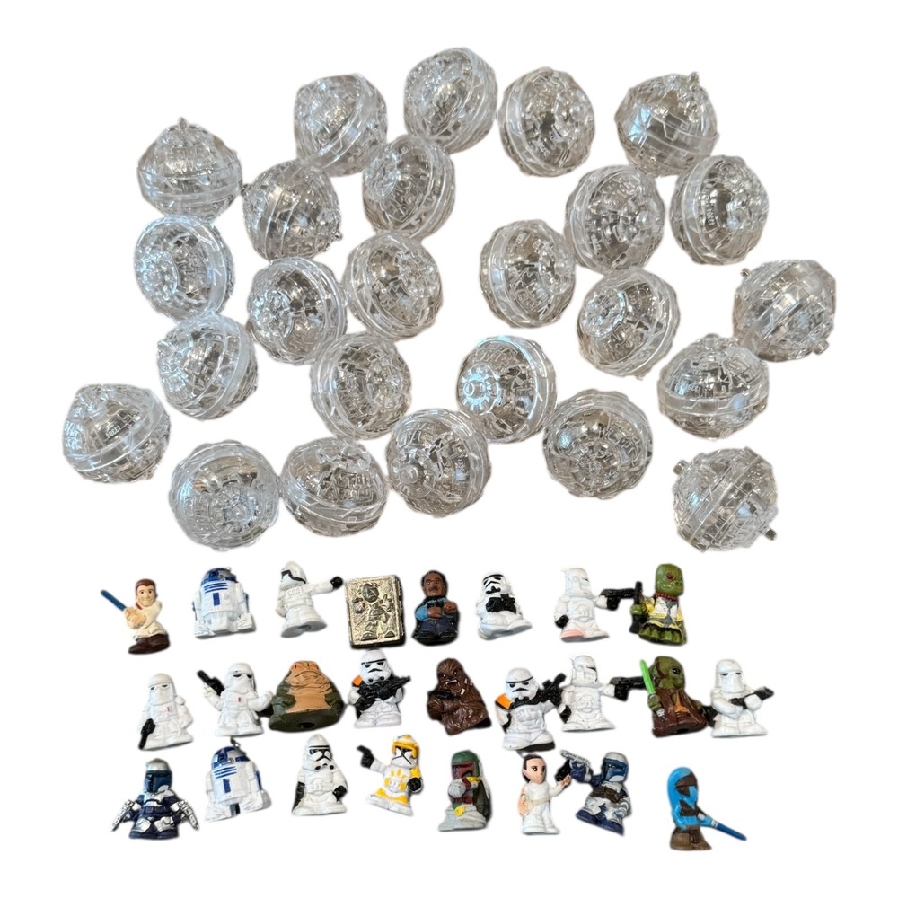Star Wars Fighter Pods Micro Mini Figures Hasbro‎ Lot 25 Micro Force Squinkies